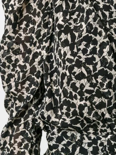 Shop Isabel Marant Issolya Leopard-print Ruched Dress In White