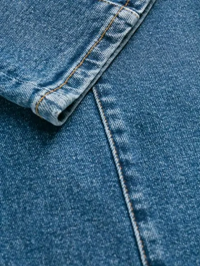 Shop Aalto Stitched Panel Tapered Jeans In Blue
