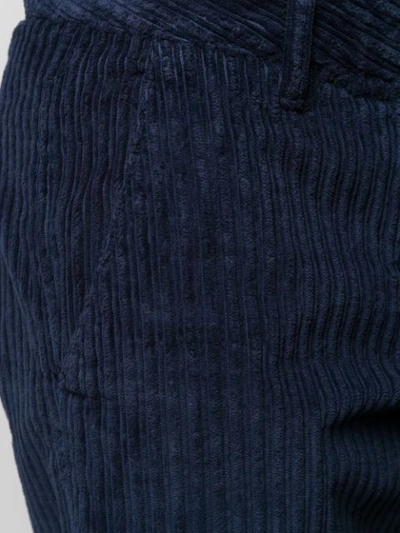 Shop Woolrich Corduroy Trousers In Blue