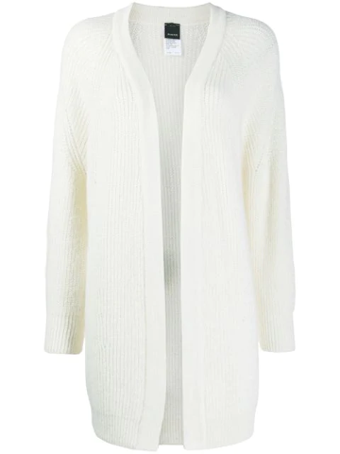 white oversize cardigan