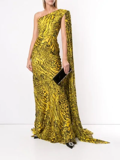 Shop Alex Perry 'rhett' Kleid In Yellow