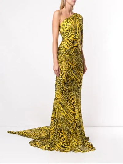 Shop Alex Perry 'rhett' Kleid In Yellow