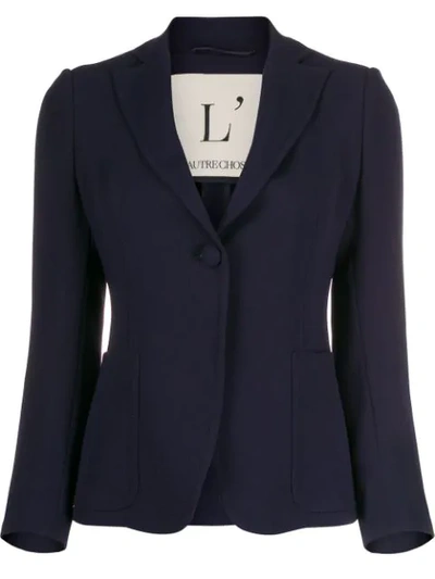 L'autre Chose Slim Fit Blazer In Blue