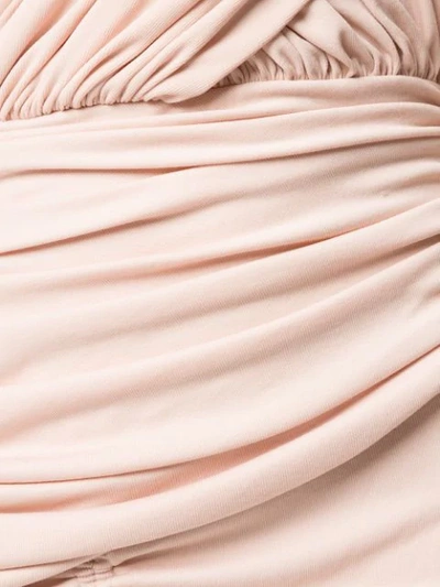 Shop Acler Palmer Draped Midi Dress In Pink