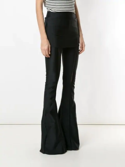 Shop Andrea Bogosian Layered Trousers In Black