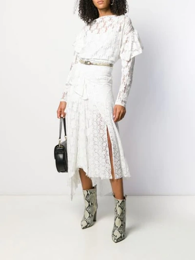 Shop Isabel Marant Étoile Vally Lace Dress In White
