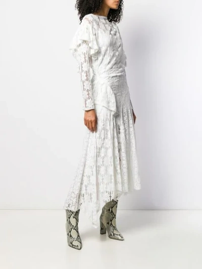 Shop Isabel Marant Étoile Vally Lace Dress In White