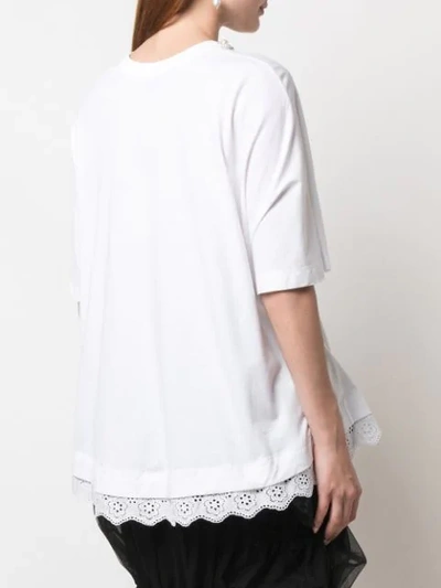 Shop Simone Rocha Photo Print T-shirt In White