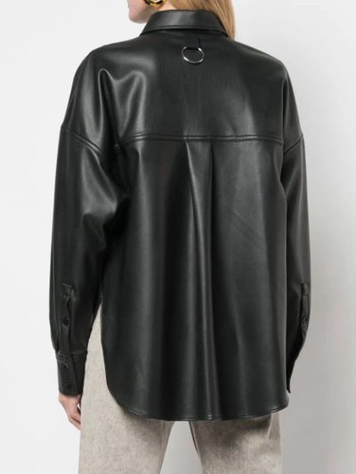 Shop Tibi Relaxed Utility Blouse In Black
