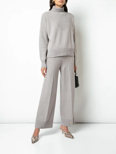 ALEXANDRA GOLOVANOFF HIGH-RISE TROUSERS - 大地色