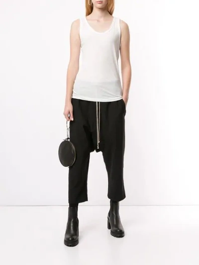 Shop Yohji Yamamoto V-neck Tank Top In White