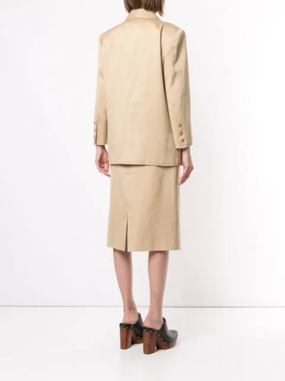 Pre-owned Chanel Setup Skirt Suit In Brown