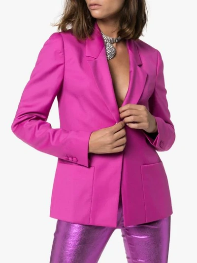 Shop Rta Sasha Single-breasted Blazer In Pink