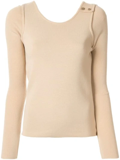 Shop Muller Of Yoshiokubo Fine Knit Sweater In Neutrals