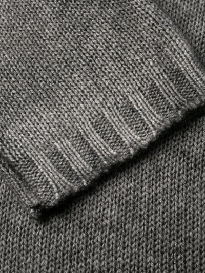 RIBBED KNIT DETAIL SWEATER