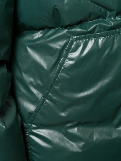 Shop Sandro Reversible Puffer Jacket In Green