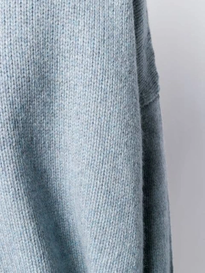 Shop Apuntob Round Neck Plain Jumper In Azzurro