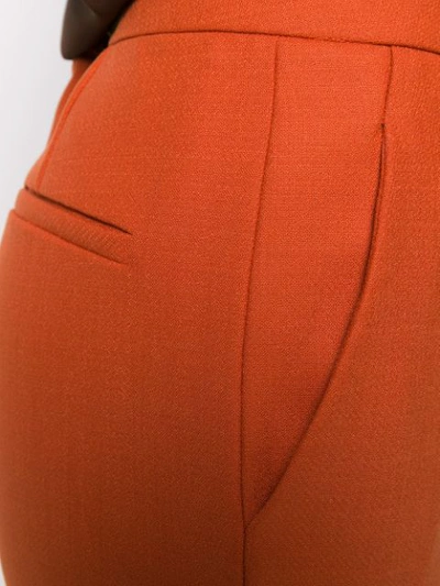 Shop Erika Cavallini Straight-leg Trousers In U10 Mattone