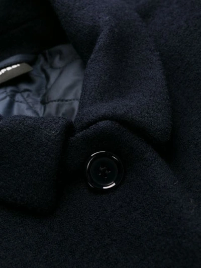 Shop Aspesi Single-breasted Coat In Blue