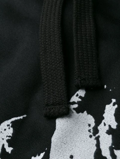 Shop Valentino X Undercover Lovers Print Hooded Sweatshirt In Black