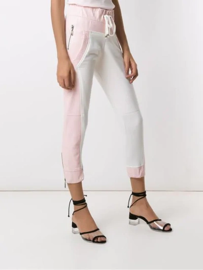 Shop Andrea Bogosian Pixie Leather Joggings In Pink