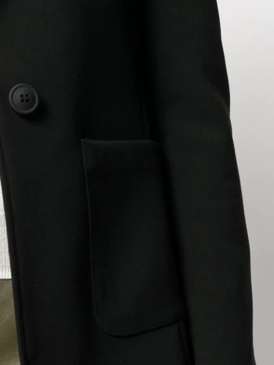 Shop Armani Exchange Einreihiger Blazer In Black