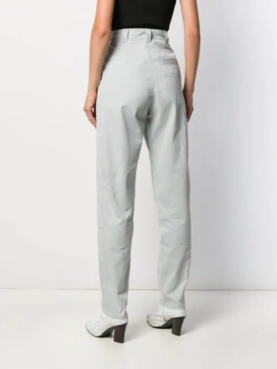 Shop Isabel Marant Handy Poplin Trousers In Grey