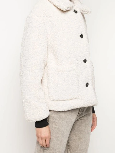 Shop Apparis Charlotte Faux-shearling Jacket In White