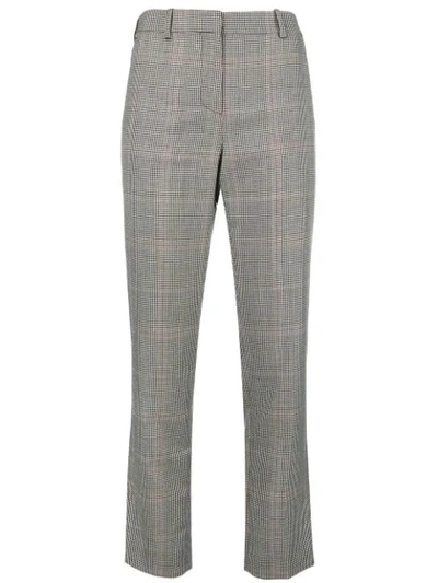 Shop Givenchy Plaid Tailored Trousers In Black