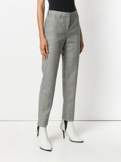 Shop Givenchy Plaid Tailored Trousers In Black