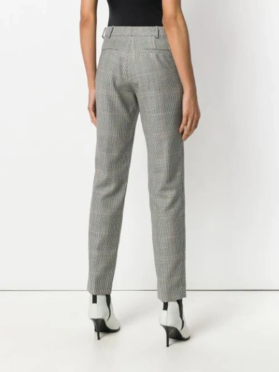 Shop Givenchy Plaid Tailored Trousers In Black