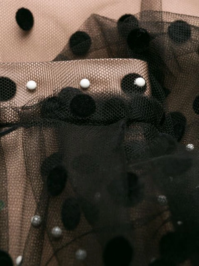 Shop N°21 Polka Dot Maxi Skirt In Black