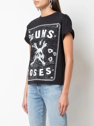 Shop Alice And Olivia Guns N' Roses T-shirt In Black