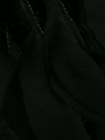 Shop Derek Lam 10 Crosby Crinkled Velvet Cami With Chiffon Inset In Black