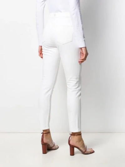 Shop Citizens Of Humanity Olivia High-rise Slim Jeans In White