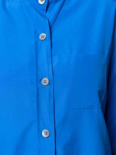 Shop Marni Tunic Blouse In Blue