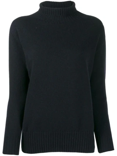 Shop Max Mara Turtleneck Sweater In 005 Blue