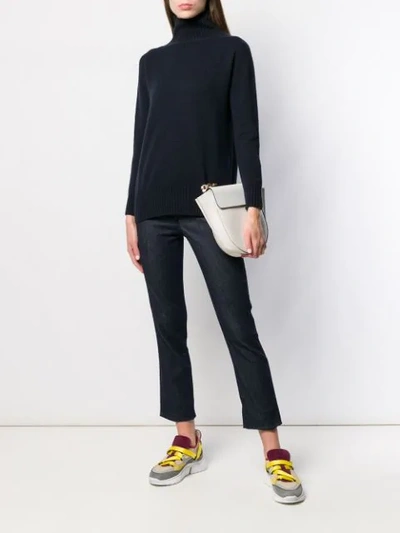 Shop Max Mara Turtleneck Sweater In 005 Blue