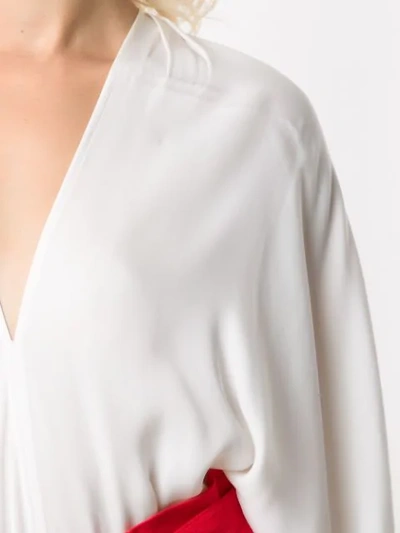 Shop Andrea Marques Kimono Batsleeves Body In White