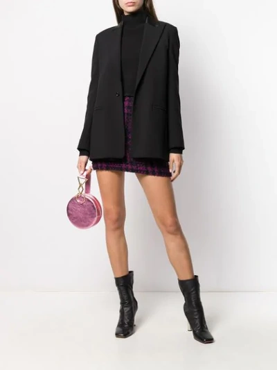 Shop Andamane Tweed Fitted Skirt In Black