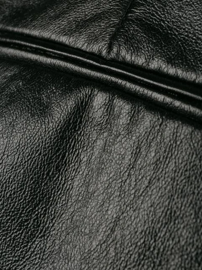 Shop Saint Laurent High-waisted Pleat Detail Trousers In Black