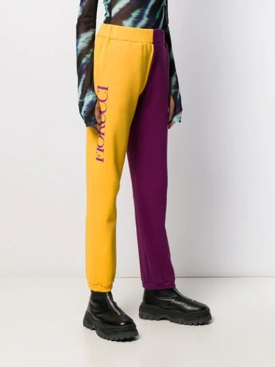 Fiorucci Zweifarbige Jogginghose In Purple