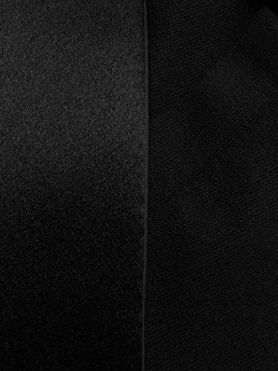Shop Hebe Studio Double-breasted Tuxedo Blazer In Black