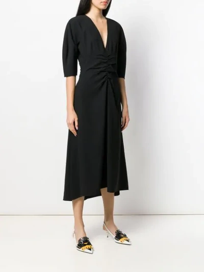 Shop N°21 Nº21 V-neck Midi Dress - Black