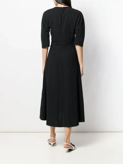 Shop N°21 Nº21 V-neck Midi Dress - Black