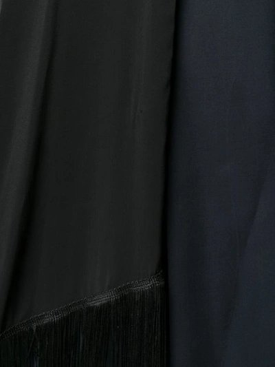 Shop Sonia Rykiel Fringed Single-breasted Coat In Black