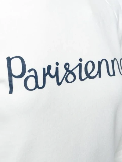 Shop Maison Kitsuné Parisienne Sweatshirt In White