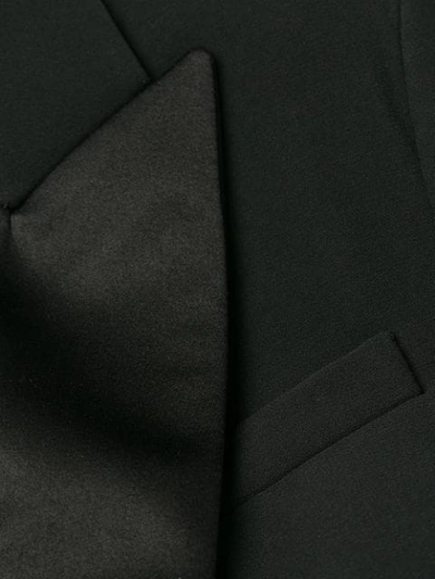 Shop Alexander Mcqueen Draped Detail Blazer In Black