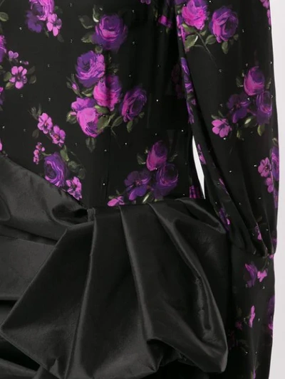 Shop Magda Butrym Matera Silk Mini Dress In Black