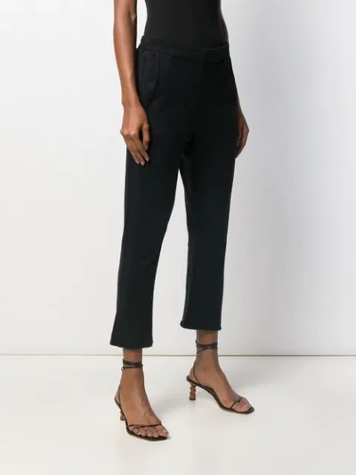 Shop Ann Demeulemeester Grimm Cropped Trousers In Black